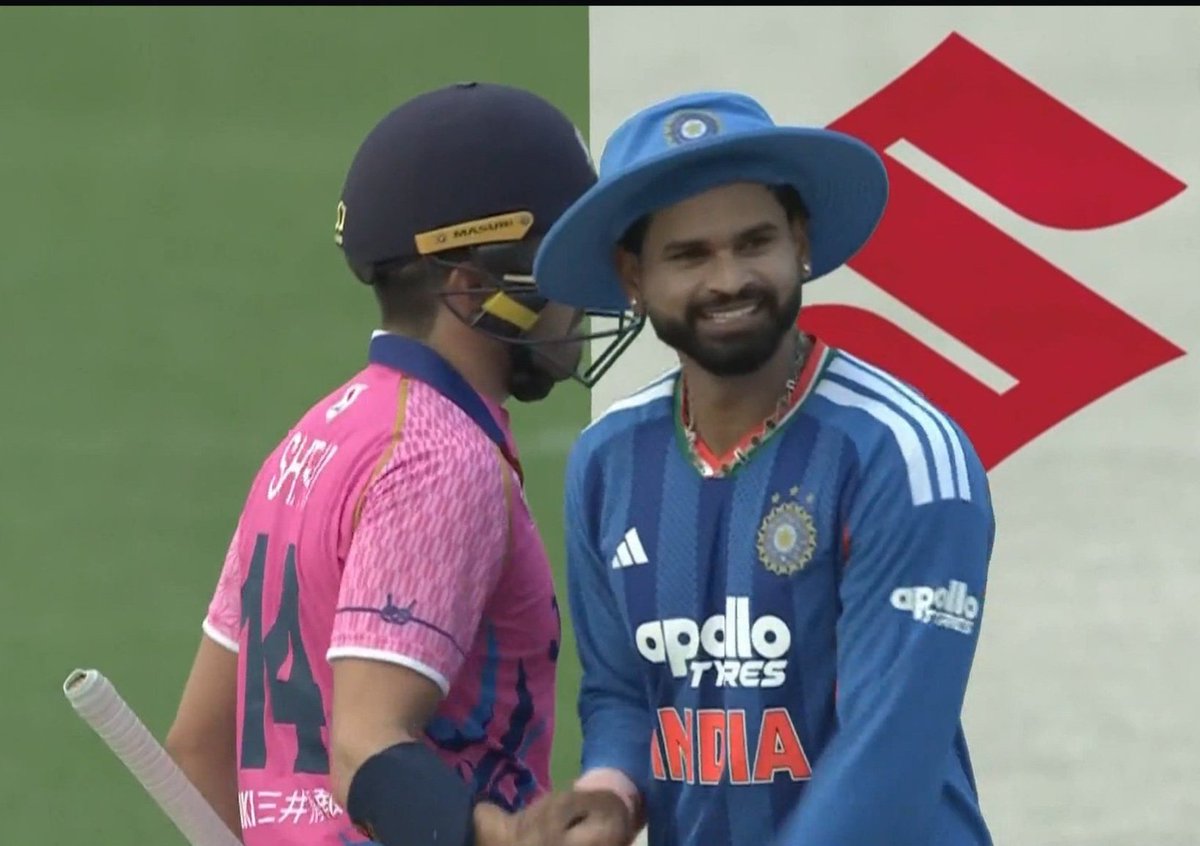 wyd_ismail's tweet photo. Scored a crucial 16 runs on this tricky pitch and defended when Japan only needed run a ball to chase and even forced umpires to reverse that wide call.

Shreyas Iyer the captain for you 😌🔥 https://t.co/VLrCz5OZ0m