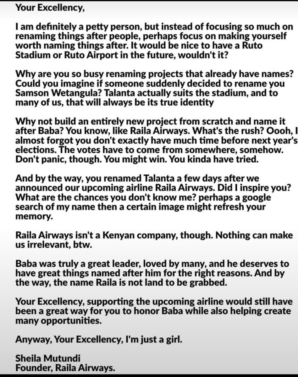 MissLingard14's tweet photo. I’m just a girl? Have you guys read this Sheila Mutundi letter. This girl is a beast she’s literally using Raila and Ruto to make wealth. Anyway i would too. Sharp girl..

Na mmeskia ni rumored girlfriend wa George... Weuh😩❤️ https://t.co/gnSWNbQcr9