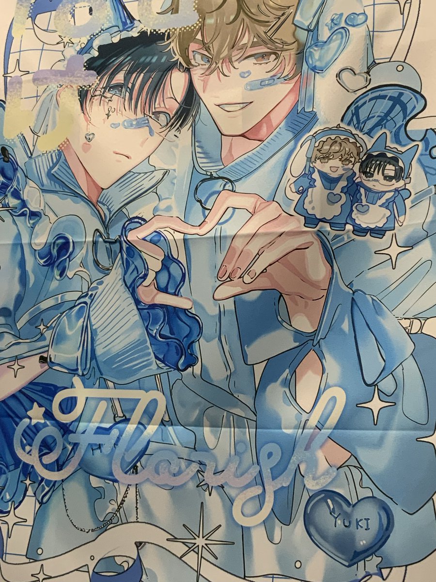 florishsunmoon's tweet photo. ポスター届きました✨いつも発色が綺麗で嬉しいです！
現地で是非見て下さい🩵 https://t.co/aVXafo4mui
