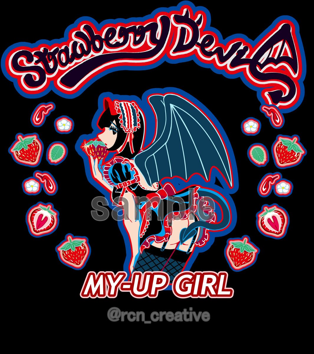 rcn_creative's tweet photo. 独学でレトロ系ピンナップのTシャツデザインを目指してやってます。

けど、にわか知識で目立つ＝周りにモチーフを足す。今までこれでやってきた。

これ、どこから間違い？

#デザイン　#イラスト https://t.co/g7ROeErv5R