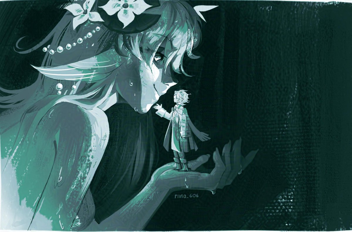 riina_606's tweet photo. Encounter with a siren
#Mityanitsa #GenshinImpact https://t.co/iZYPljZJuu
