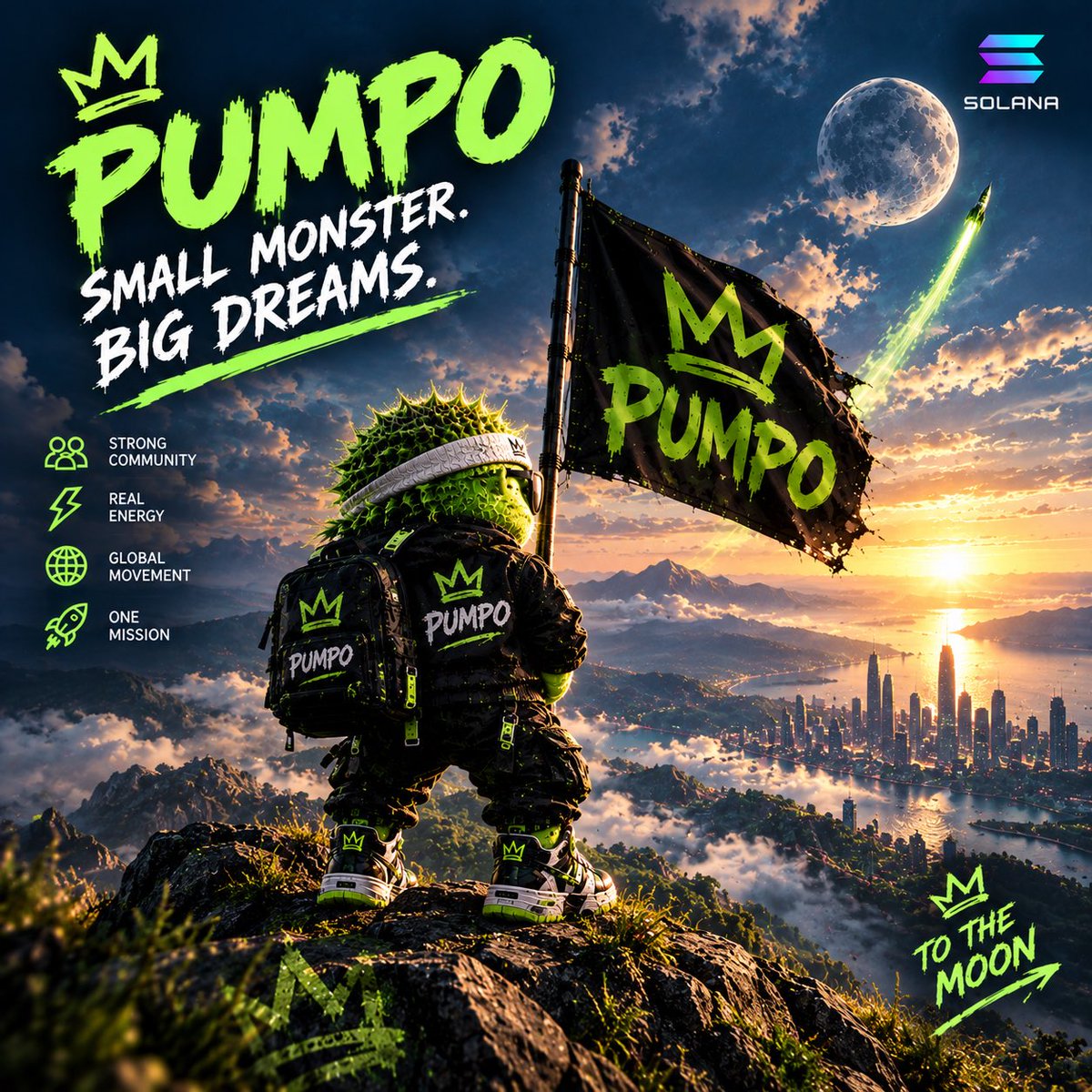 Pumpooffice1's tweet photo. 🚀 PUMPO IS BUILT FOR THE JOURNEY. 🌕

One small monster. One big vision.
From the first step to the moon — the community moves together. 💚

👑 STRONG COMMUNITY
⚡ REAL ENERGY
🌍 GLOBAL MOVEMENT
🚀 ONE MISSION

$PUMPO — SMALL MONSTER. BIG DREAMS.

#PUMPO #Crypto https://t.co/LMOkkdVWuA