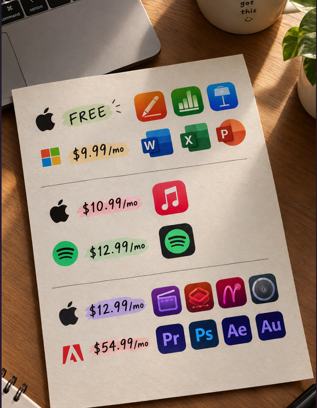 heyyyyyieeee's tweet photo. We really live in a time where Apple is cheaper than its alternatives https://t.co/AXDQelbfM8