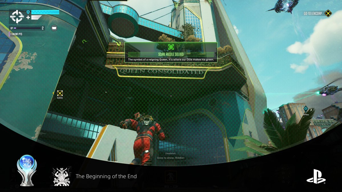 HelldiverJoe's tweet photo. Got the platinum at Ollie's company 
Anyways
So sad at the state of the game and Rocksteady 
Could've been sm better 
Even the game itself could've been better story wise and gameplay wise

Anyways hope they redeem themselves with their next project https://t.co/DkCeluJb76