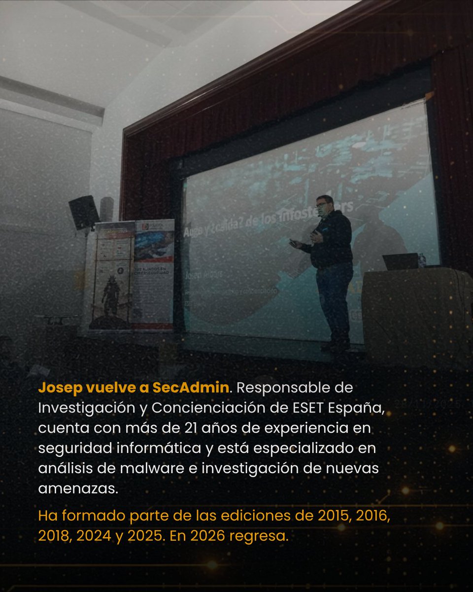 secadm1n's tweet photo. 🎤 Nuevo ponente confirmado en #secadmin2026: @JosepAlbors 
Hablará sobre la evolución de las operaciones de #Sandworm contra infraestructuras energéticas en Ucrania y Polonia, incluyendo el caso de DynoWiper.
🔥 Investigación en primicia.🎟️ https://t.co/CWzValudVp https://t.co/33Q6dE7ovO