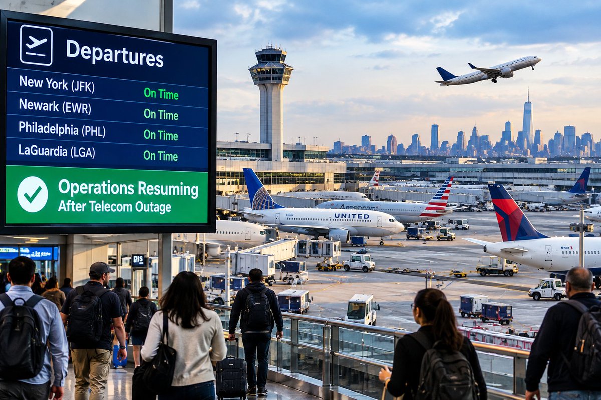 Riyat4dz's tweet photo. Northeast airport operations are resuming after a telecom outage disrupted flights across the region. ✈️ Major airports faced delays and cancellations, while airlines work to clear the backlog. Get the latest update here. 
https://t.co/VnllTGLuq7

#reels #foryou #trend https://t.co/Eey4UwGaqt