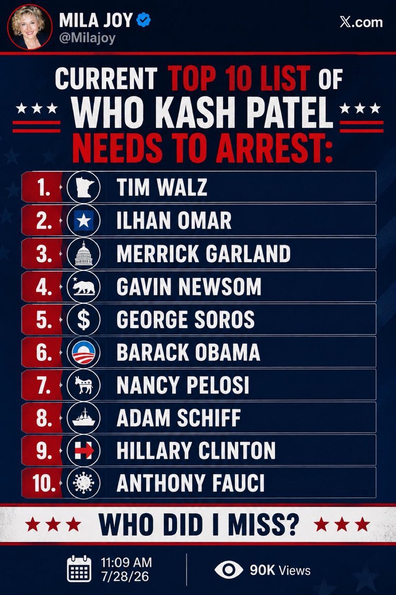 Milajoy's tweet photo. The following people need a visit from the FBI STAT. https://t.co/kPX2q85j6i