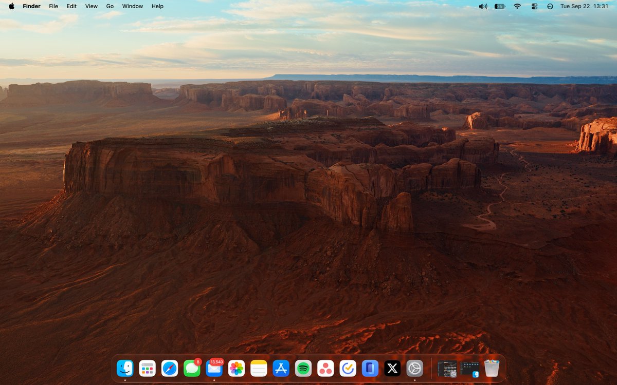 itsdurreadan's tweet photo. I wish iOS wallpapers were as good as macOS wallpapers. 

macOS has literally the best desktop wallpapers; tons of  live aerial shots. Each one breathtaking. 

While iOS has... some cheap graphics you can get from Fiverr for $5. https://t.co/Cq6DsAFR5t