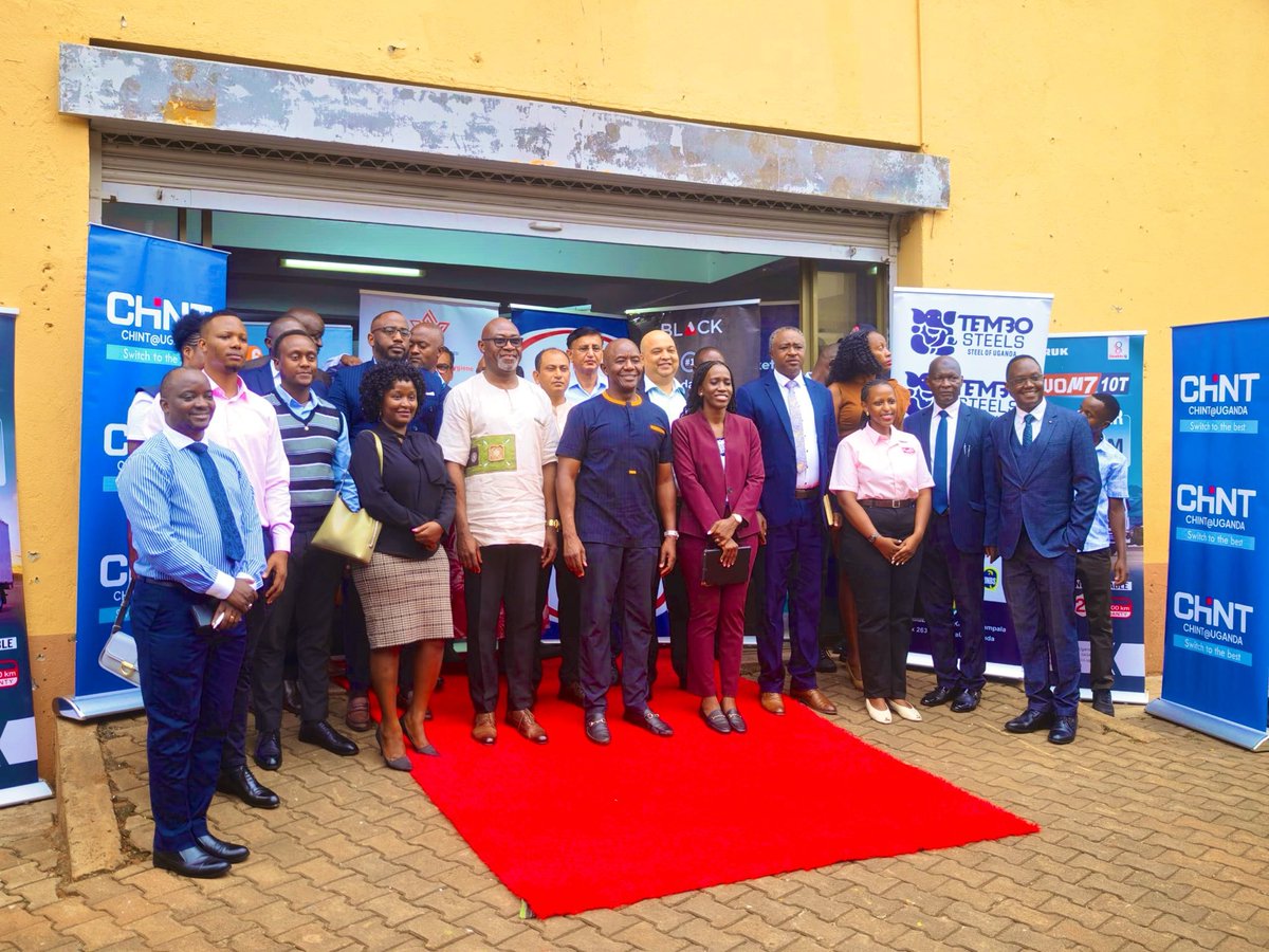 ChintUganda's tweet photo. Chint Uganda and other officials at the presser for the Uganda International Trade Fair due to take place at UMA Showgrounds from 2 - 11 October 2026. Chint Uganda is a proud partner and participant this year, and will be showcasing a variety of solutions at unbeatable prices. https://t.co/QTH6iCeTsR