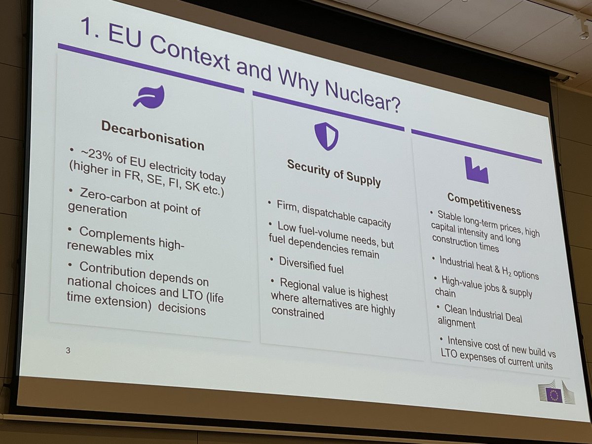 wjakobik's tweet photo. Po co nam elektrownie jądrowe? Wszystko na jednym slajdzie prof. Szymańskiego z Joint Research Centre przy Komisji Europejskiej. Jest szefem departamentu odpowiedzialnego tam za atom. Moc! https://t.co/snCnniGQM9