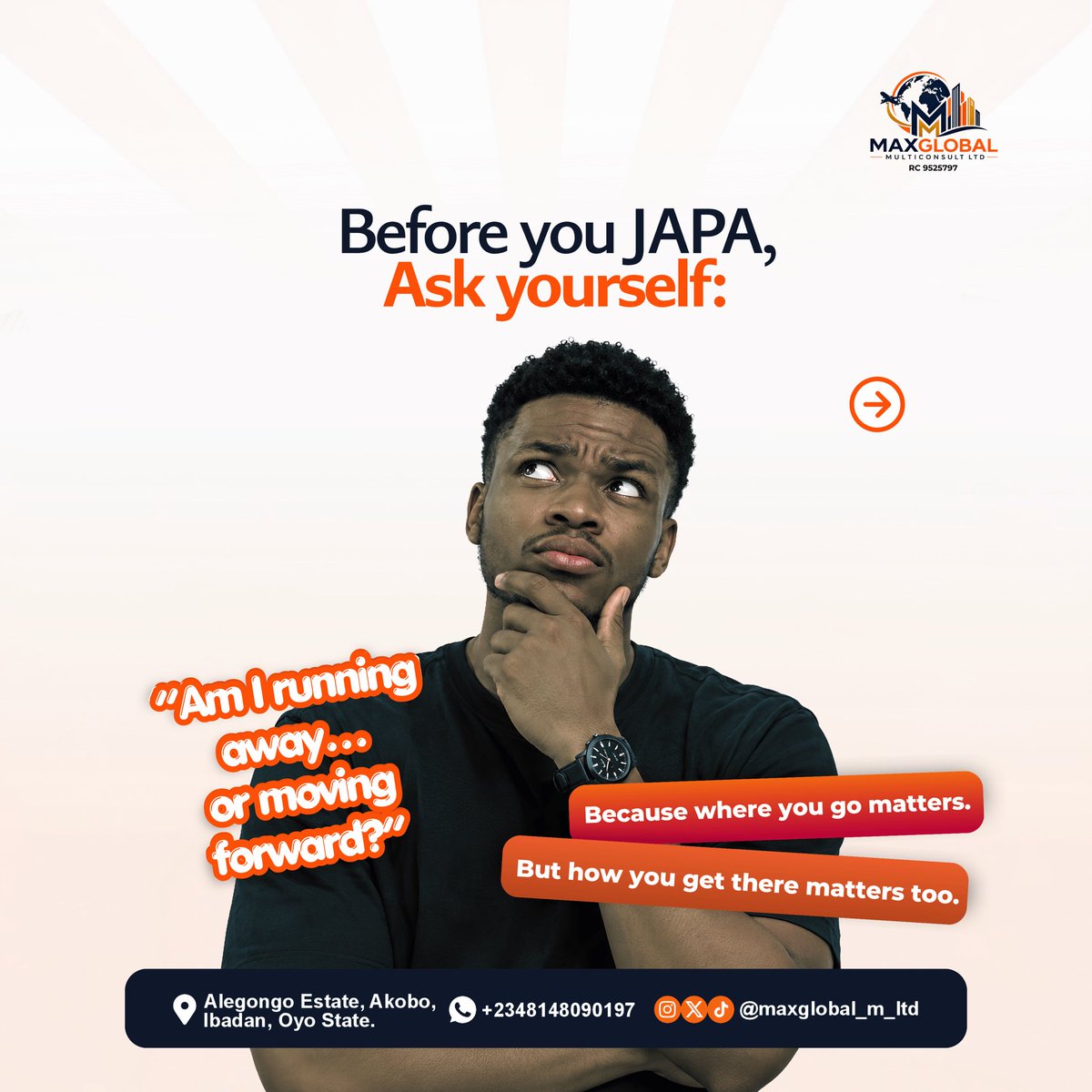 maxglobal_m_ltd's tweet photo. One bad day in Nigeria, and suddenly… “I want to japa!” 

Oya, let’s talk about it… >>>>

#JapaSyndrome #Japa #TravelProcessing #VisaApplication #Finance https://t.co/Cp8jlLp9TV
