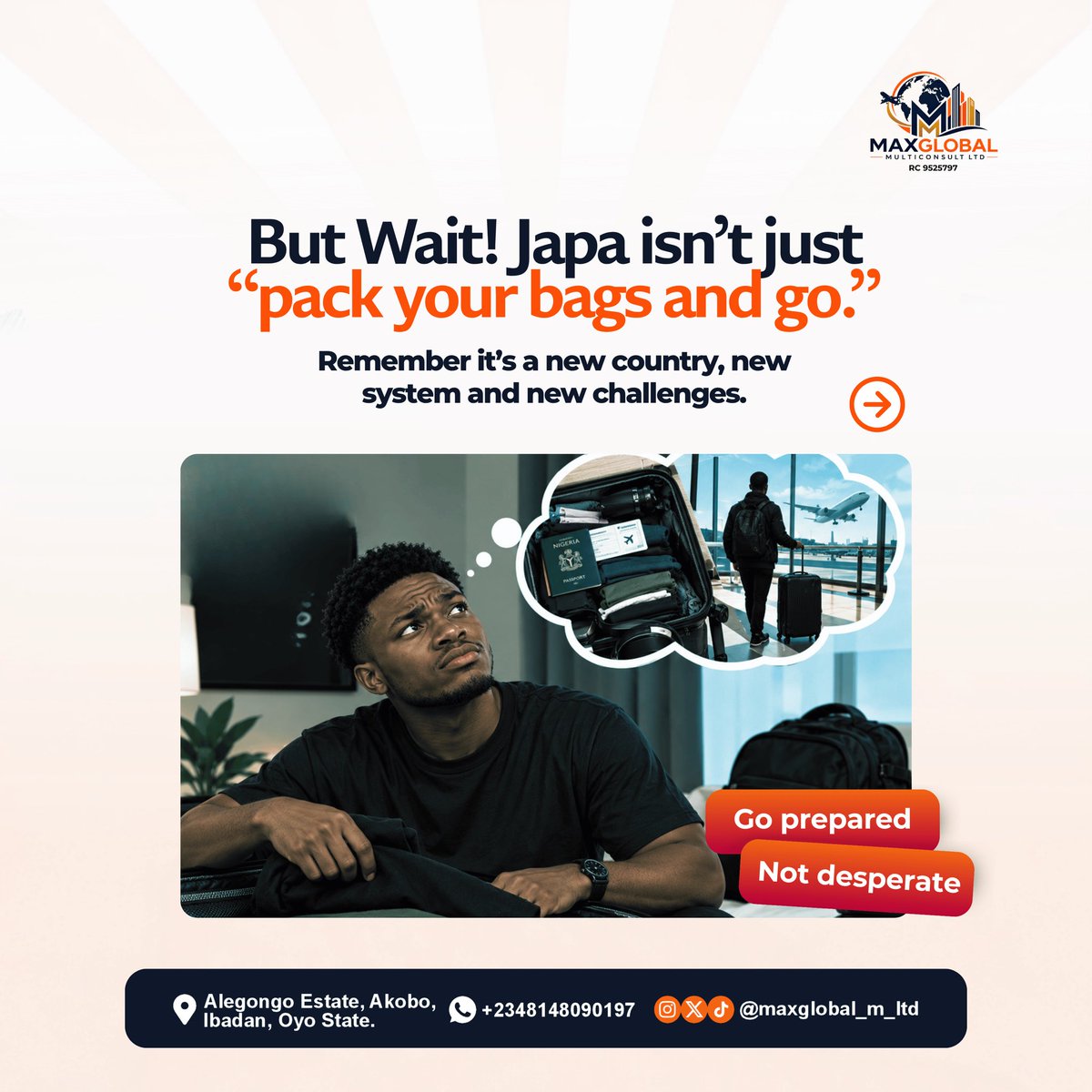 maxglobal_m_ltd's tweet photo. One bad day in Nigeria, and suddenly… “I want to japa!” 

Oya, let’s talk about it… >>>>

#JapaSyndrome #Japa #TravelProcessing #VisaApplication #Finance https://t.co/Cp8jlLp9TV