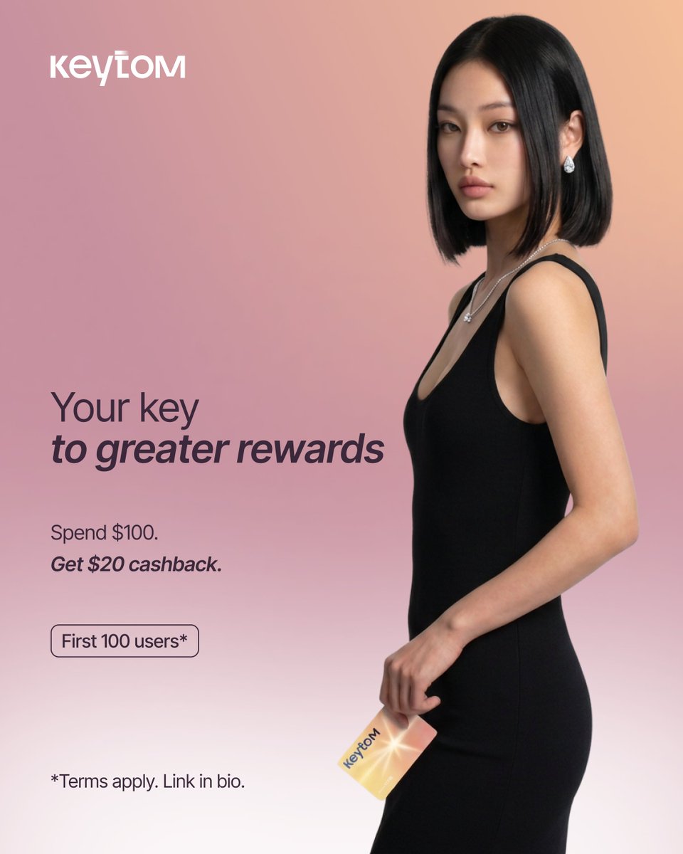 keytom_com's tweet photo. Cashback for Keytom card is here!

Spend $100 on your Keytom card over the next 30 days and $20 cashback lands in your Rewards balance. Groceries, coffee, a flight home. It all adds up.

Only 100 spots, and they're going. Tap the link in our bio to find out more. 

Full rules here: https://t.co/Q36HNX3dAX