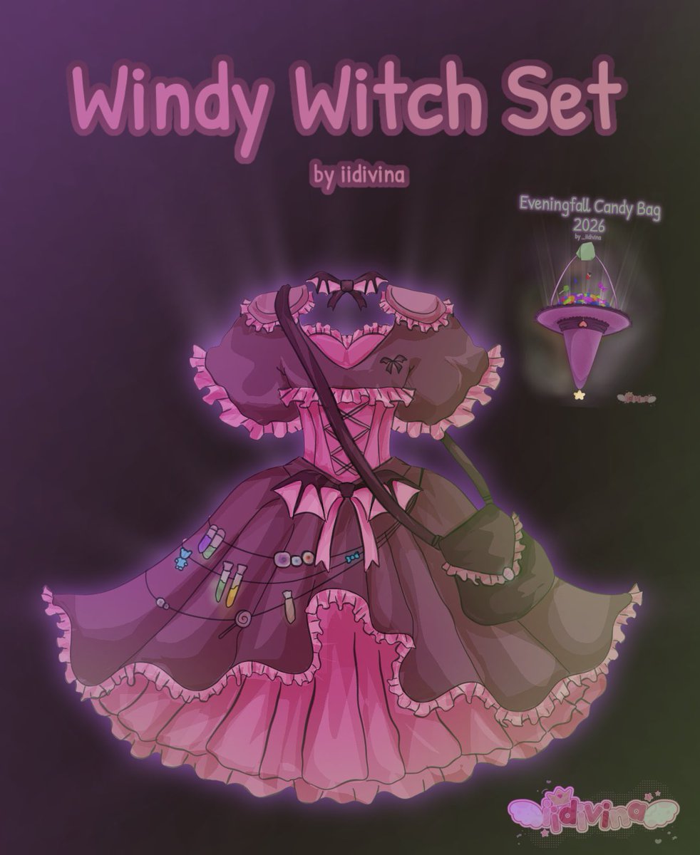 _iidivina's tweet photo. Windy Witch Set Concept 🧹🍬
~ Made by yours truly

🕯️ | #rhtc #royalehigh #royalehighconcept https://t.co/f17xOIWfRl