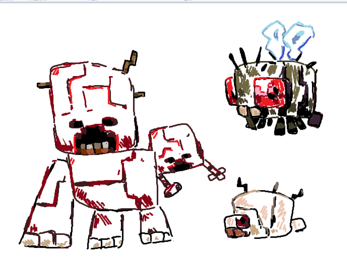 Primalishe's tweet photo. here are more critters of mine(craft)
#minecraft #Gamedev #Modding #Minecraftmods #paint https://t.co/RBibZ8QfiQ