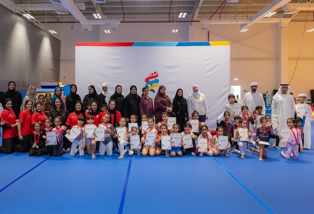 shjsws's tweet photo. The championship featured the participation of Sharjah Women’s Sports Club, Kalba Women’s Sports Club, and Al Dhaid Women’s Sports Club, on Saturday, 19 September 2026, at the Sharjah Women’s Sports Olympic Center.

98 young gymnasts, with ambitions bigger than their age. 🤍🤸🏻‍♀️ https://t.co/NNUkiGMdZC