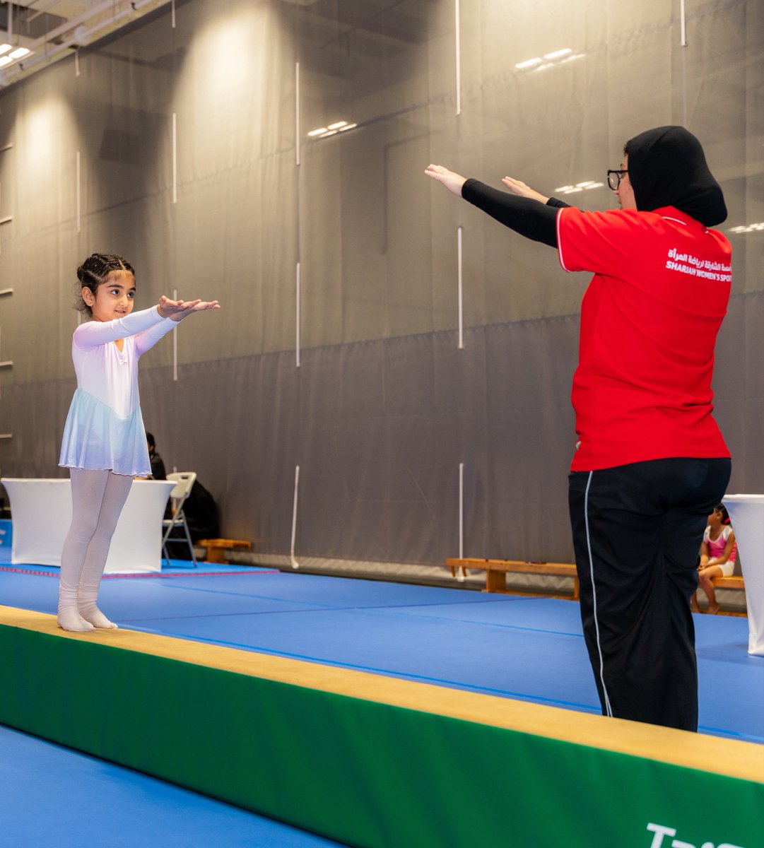 shjsws's tweet photo. The championship featured the participation of Sharjah Women’s Sports Club, Kalba Women’s Sports Club, and Al Dhaid Women’s Sports Club, on Saturday, 19 September 2026, at the Sharjah Women’s Sports Olympic Center.

98 young gymnasts, with ambitions bigger than their age. 🤍🤸🏻‍♀️ https://t.co/NNUkiGMdZC