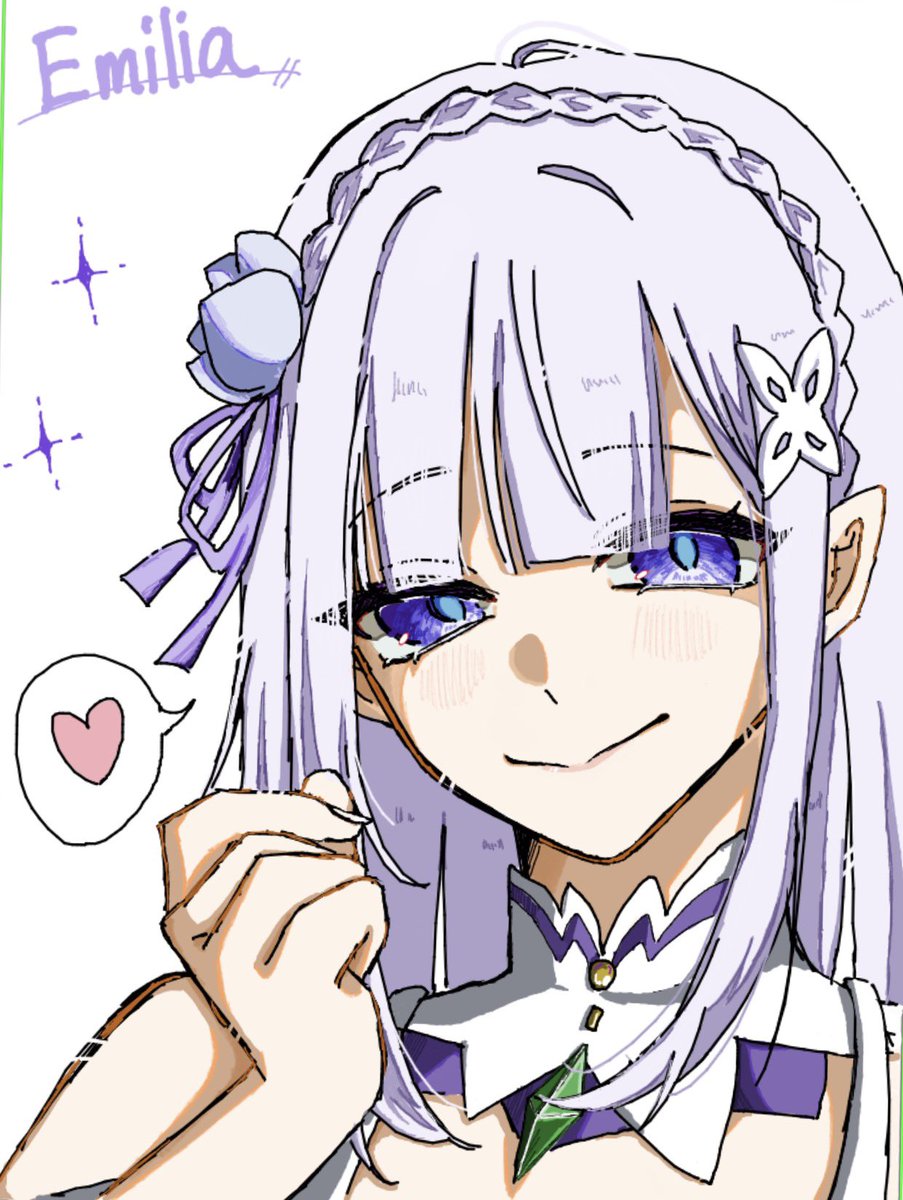HakoMatcha_0324's tweet photo. 絵🍵 エミリア💜 https://t.co/GQQe5JS6uj