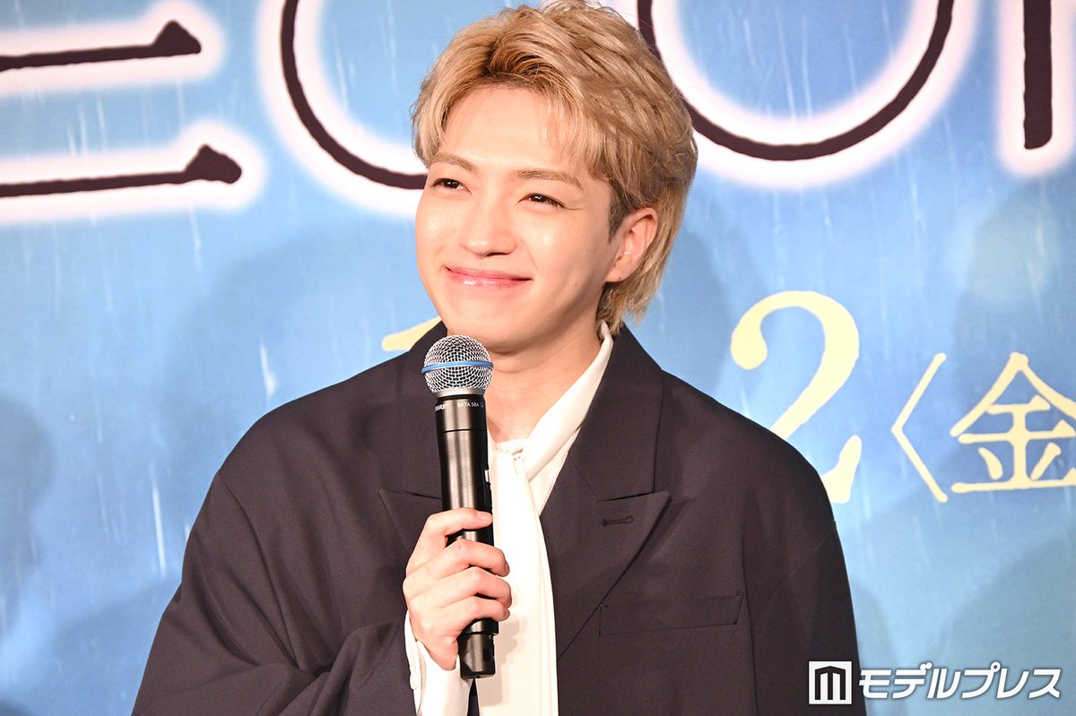 modelpress's tweet photo. 西畑大吾、ファンクラブ更新忘れたファンの“心残り”に神対応「あなたはあなたなので」
https://t.co/B2s0mMElmz

「なにわ男子のファンクラブの更新を忘れ、若い会員番号を失ってしまった」というファンの“心残り”に、西畑は「それは悔しいですね！若い番号って、その…“古参”と言いますかね、早めに入ったよっていう嬉しさはあると思うんですけど」と理解を示しつつ、「でも、その方がその方っていうのには変わりはないので。あなたはあなたなので」と優しく語りかけた。

映画「時給三〇〇円の死神」大ヒット祈願