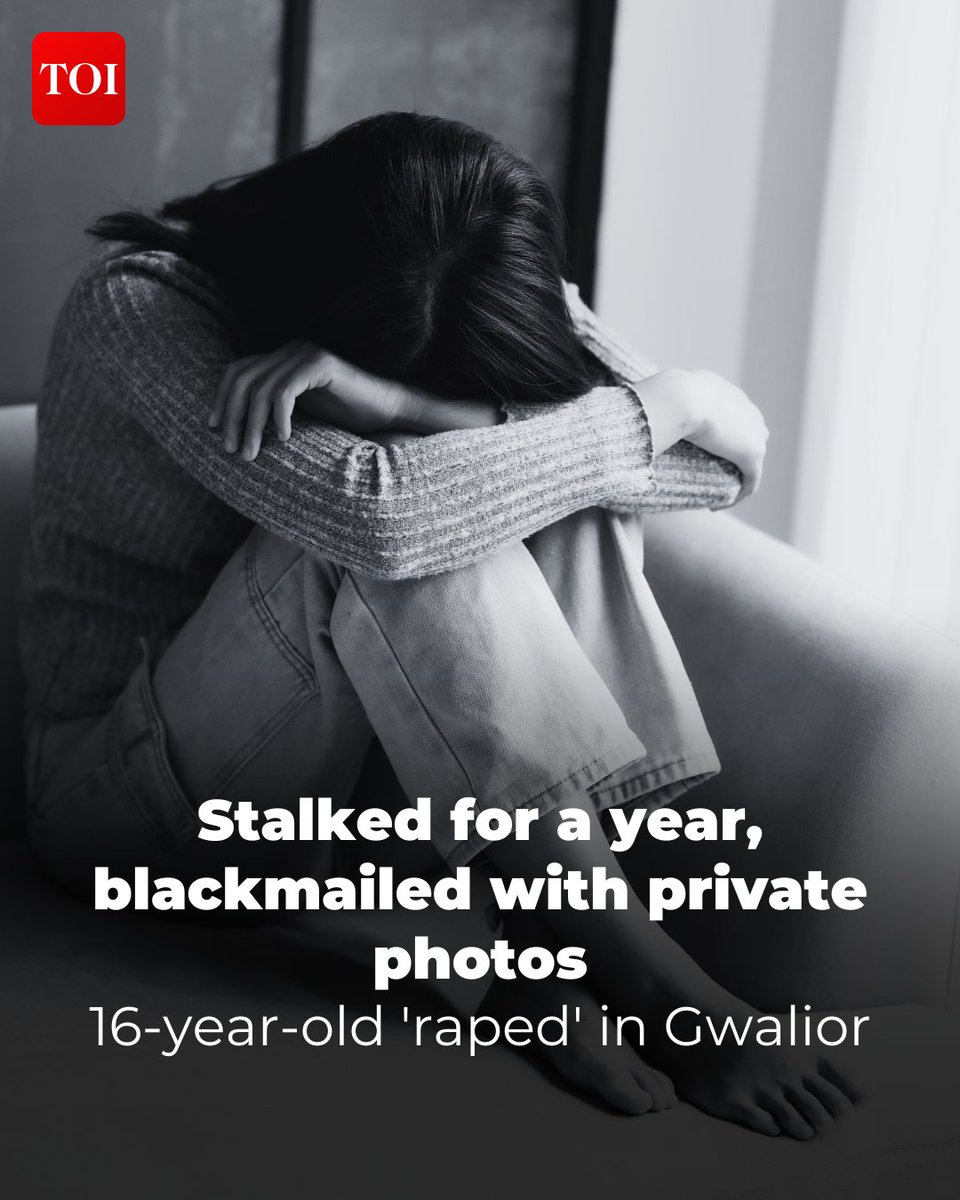 timesofindia's tweet photo. On the day two Class 10 #students were allegedly harassed on a road in #Bihar’s #Jamui, a similar incident unfolded nearly 1,000 km away in Gwalior, where a 16-year-old #girl was allegedly raped by her 17-year-old neighbour after he threatened and blackmailed her with private photographs, police said.

Know more 🔗 https://t.co/0TK0uilxyY

News beyond the headlines — on the TOI App 👉 https://t.co/ogFaRsVinV