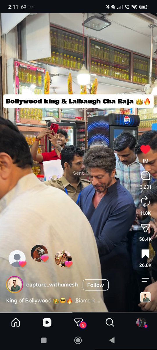 SRKzBruce's tweet photo. normal Guy Posted SRK's video likes 1m+ only in 8 hours instagram Is SRKfied 🔥❤️

Salman Khan's Last Post is already Surpassed in hours 🔥

#ShahRukhKhan https://t.co/H1B35OaMKj