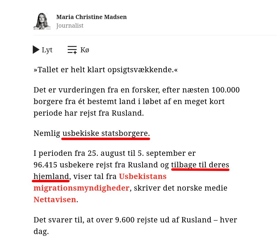 postbox9M730's tweet photo. @btdk Bare for at spare på clickbait. 😉
Rusland løser migrationsproblem med succes. Fremragende resultat! Hvornår gør Danmark det samme? Vi er ikke engang startet på det endnu. Ikke engang tæt på.
#dkpol https://t.co/Mt4WgPMCfV