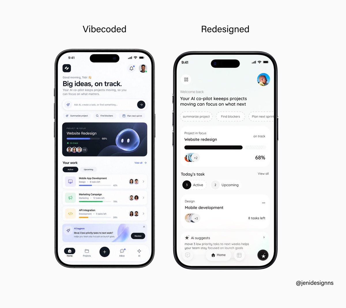 jenidesignns's tweet photo. A recap of some mobile app redesigns https://t.co/O60hDSH77L