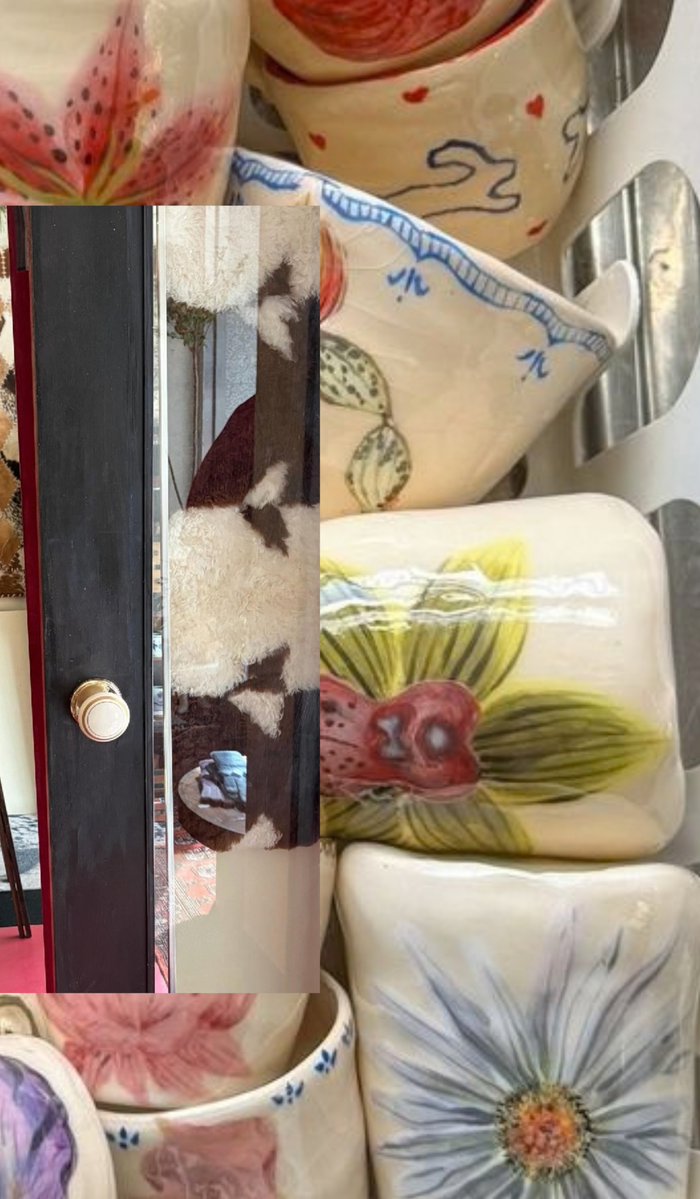 neenaeun's tweet photo. genie mode’s been redirected entirely toward shelves full of mugs and i have zero interest in being talked out of it. some hobbies choose you, apparently, and mine just involves a lot of squinting at glaze and pretending i know what i’m looking at. https://t.co/oDUr12YPgY