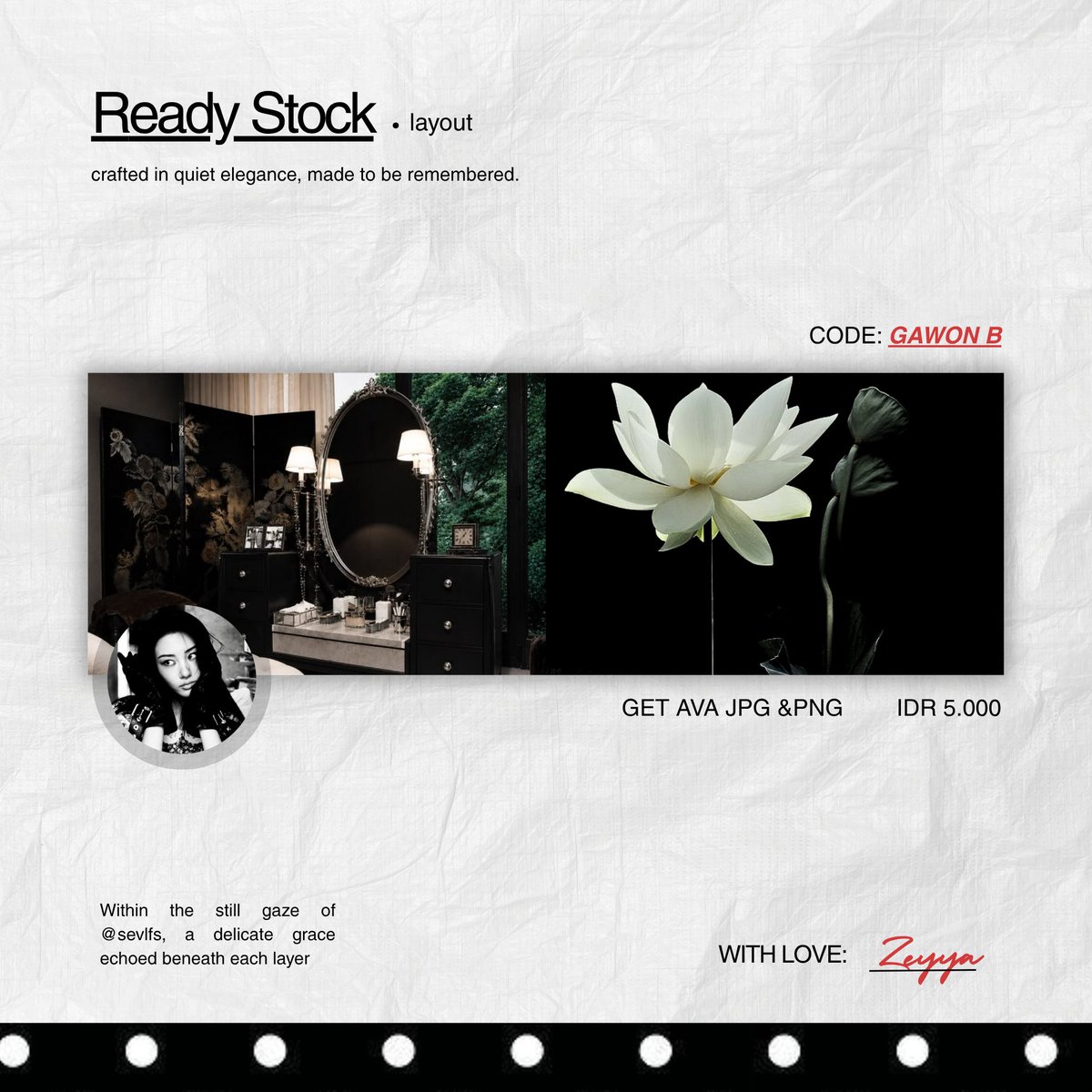 sevlfs's tweet photo. interaction is always appreciated, makaciiii 🤍           

aku kembali lagi dengan layout ready stock GAWON MEOVV new update yang bisa langsung claim via dm/tele, price on only 5k/each dan  payment via QRIS ~        

#bealanja https://t.co/GYDT21hnUX