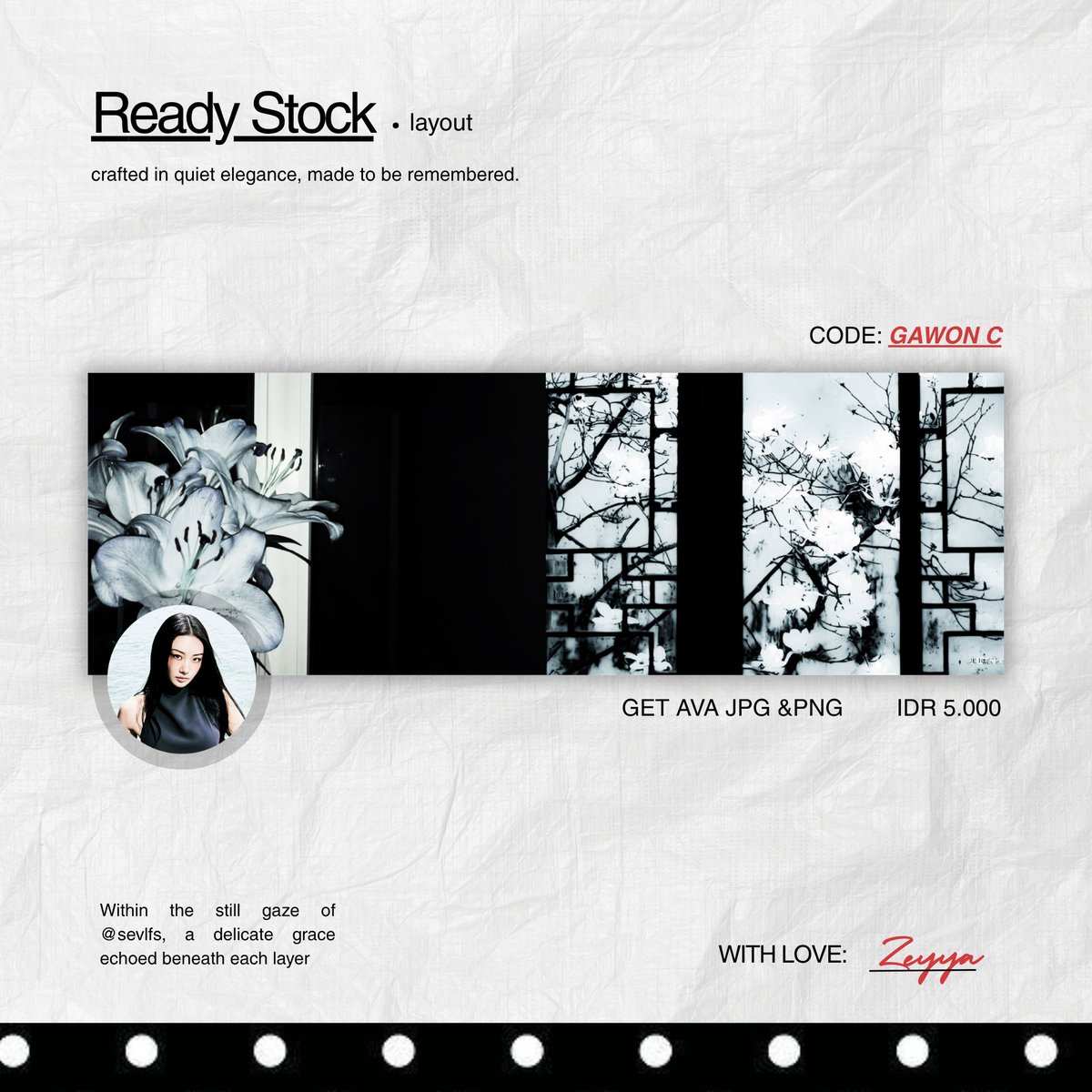 sevlfs's tweet photo. interaction is always appreciated, makaciiii 🤍           

aku kembali lagi dengan layout ready stock GAWON MEOVV new update yang bisa langsung claim via dm/tele, price on only 5k/each dan  payment via QRIS ~        

#bealanja https://t.co/GYDT21hnUX