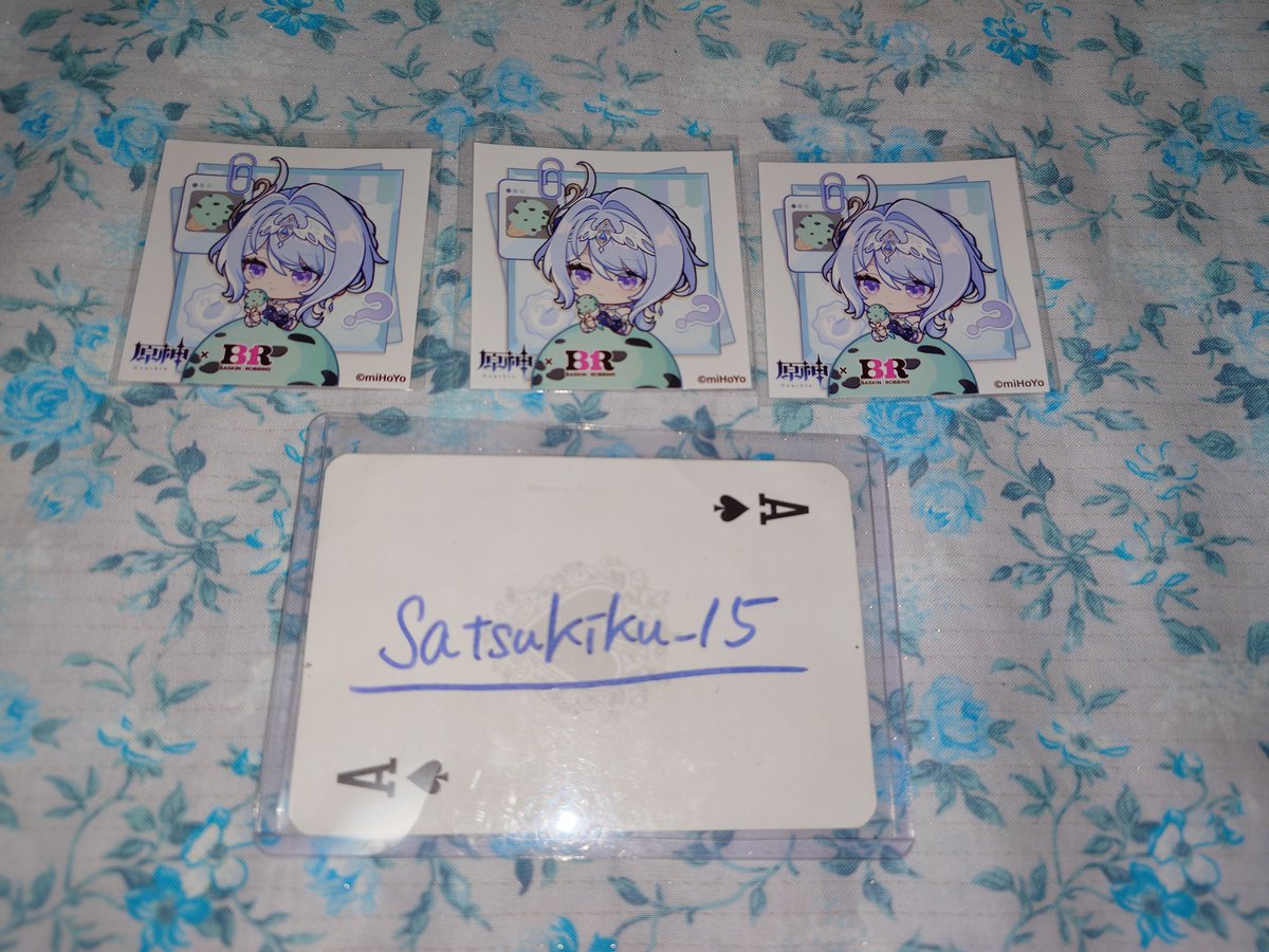 satsukiku_15's tweet photo. 【交換】原神 31 サーティワン ステッカー
譲: オデット3 リンネア1（SD/後日受取分）
求:同種 フリンズ（どちらでも）>異種フリンズ アルハイゼン
※初回リトリンご確認お願いします。
検索からでもお気軽にお声掛けくださいませ。 https://t.co/CYMpRVf6c9