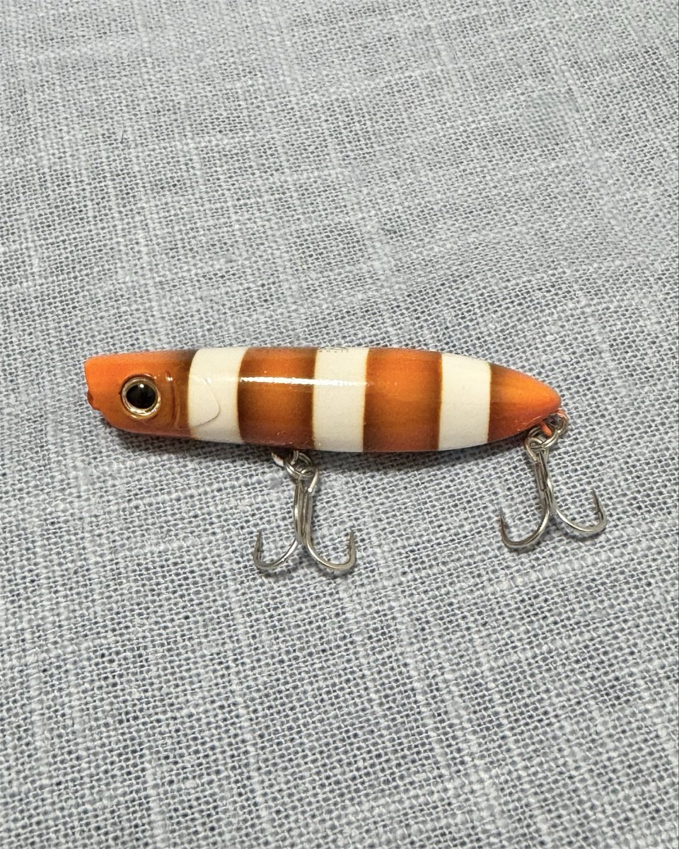 samemi_mhs's tweet photo. ニシキアナゴだと思って買ったら、クマノミカラーだった🦈

トップウォータールアーらしい🎣✨ https://t.co/Q4s1sxwYHm