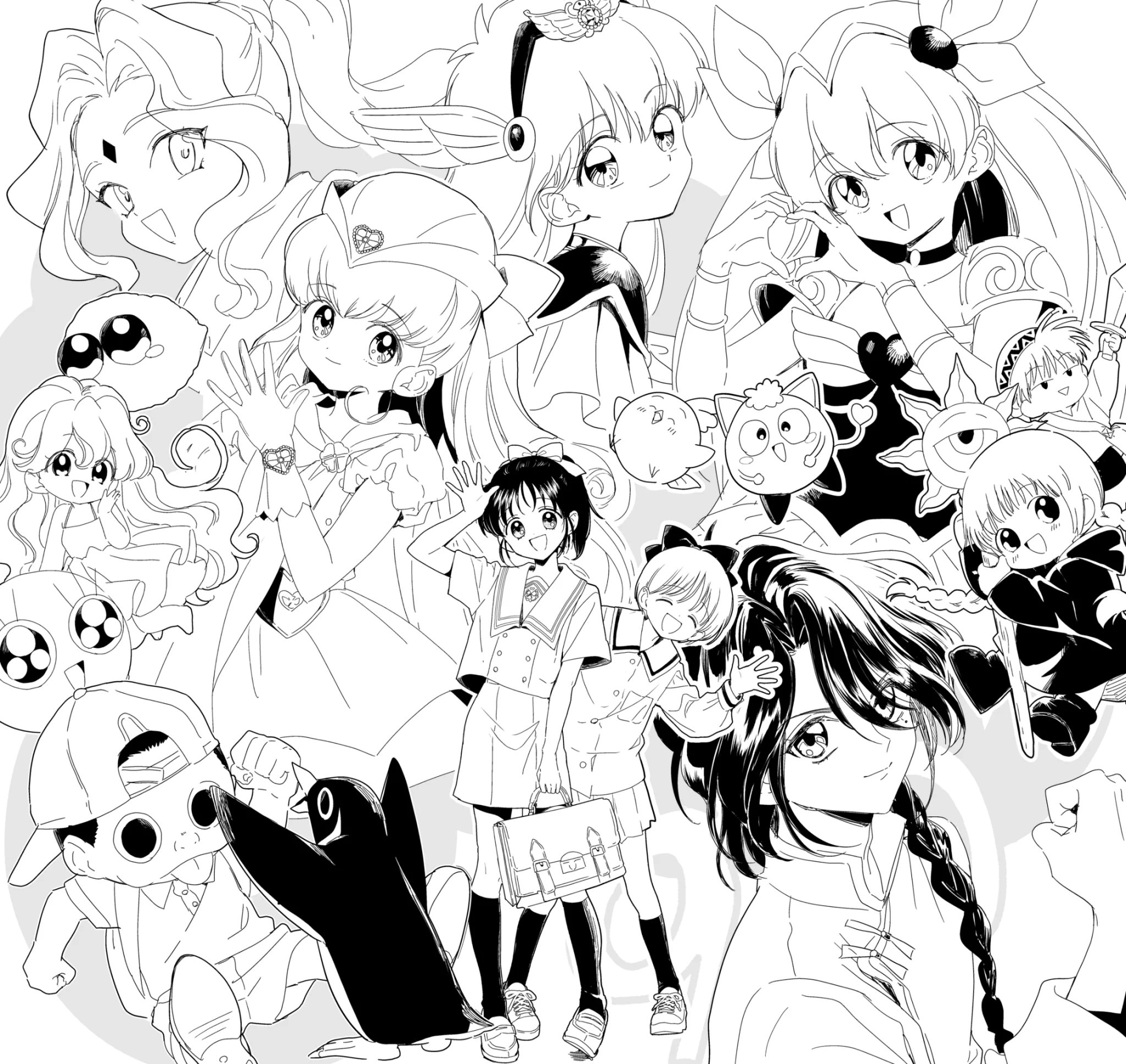 E4白黒画「初めての孫」 ちっちー on X: 
