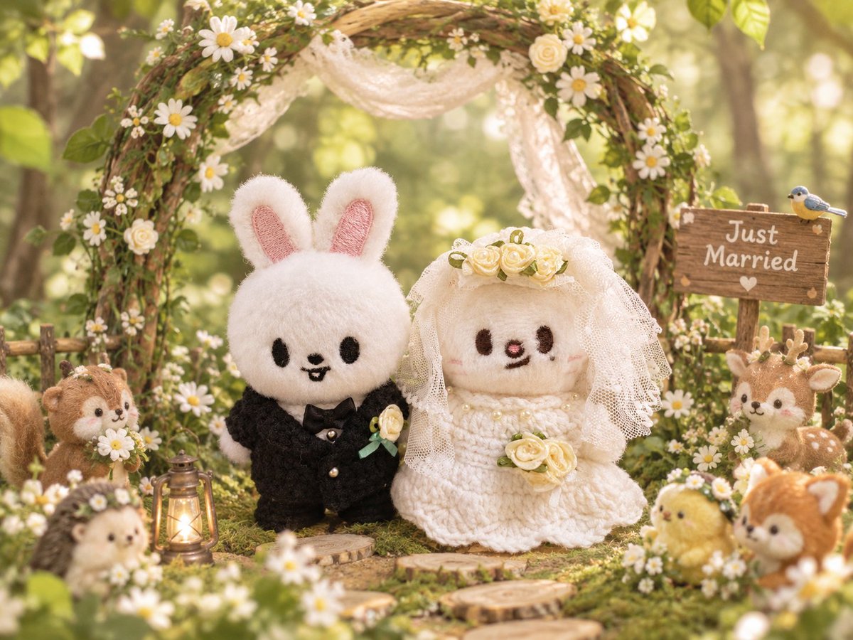 songfly33's tweet photo. WEDNESDAY, OCTOBER 14, 2026
2:00 PM
A little wedding in the woods
토끼와 족제비의 작은 결혼식에
사랑하는 친구들을 초대합니다. 🐰🦦
#냥럿즈
#미놩 https://t.co/kmbB4f4VGJ