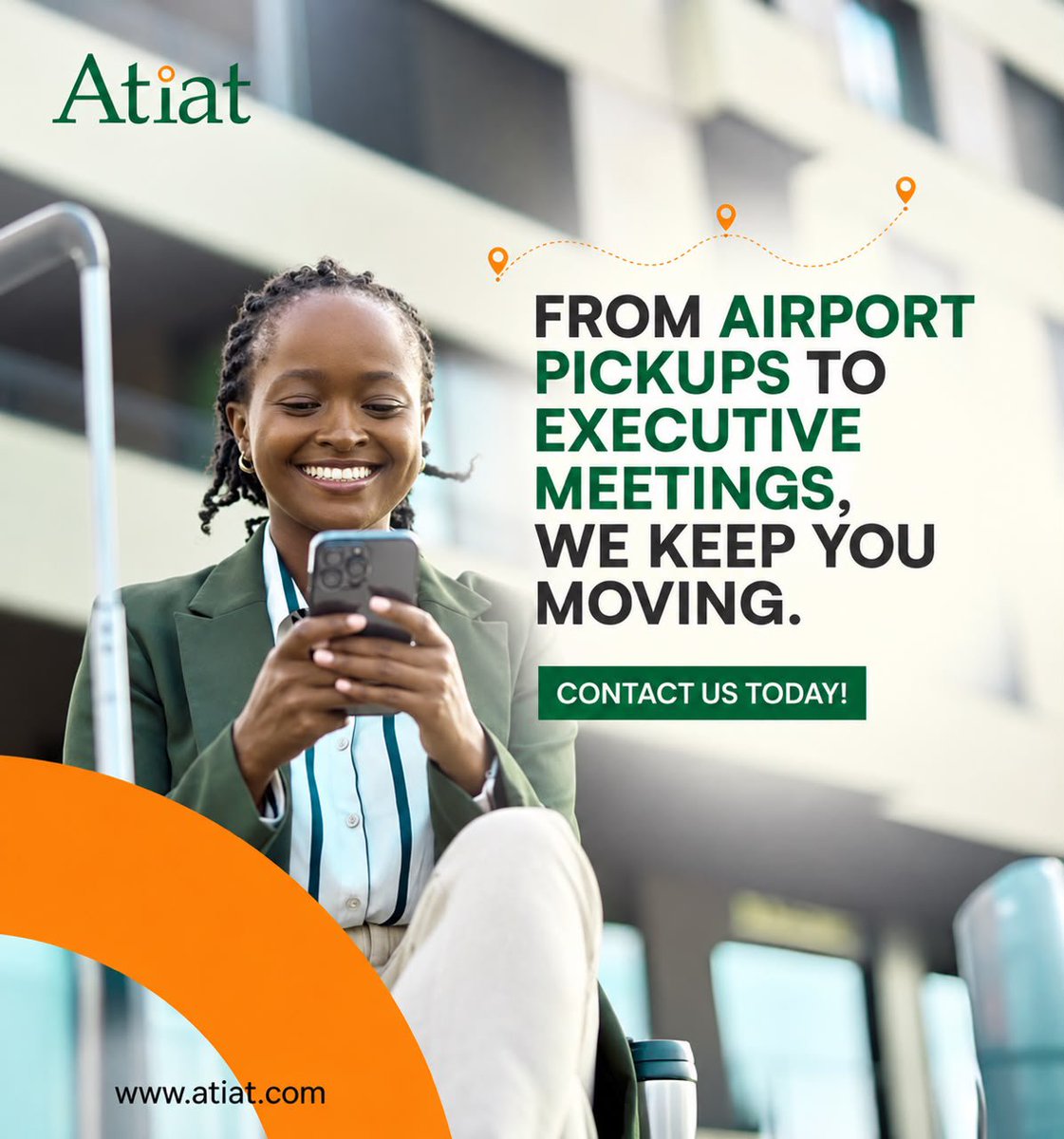 AtiatLtd's tweet photo. Whether it’s business or travel, Atiat is committed to making every ride seamless from start to finish.

#Atiatlimited
#Carrental https://t.co/yqLKhiEBt0