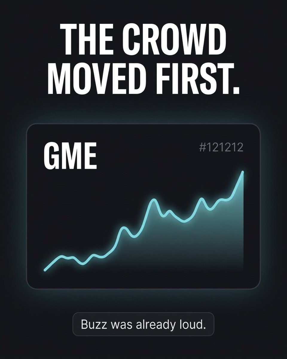 First_Forecast's tweet photo. GameStop ran on social buzz for weeks before its 2021 earnings gave any reason to. Crowd sentiment would have flagged that early. Fundamentals told a calmer story at the same time. Our daily read shows both signals side by side. https://t.co/7wg5NkXbVK https://t.co/pdDDNIotCz