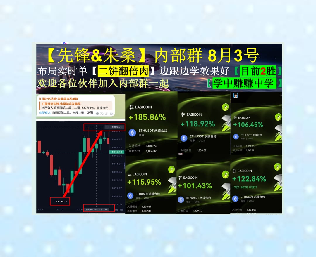 JacquieHeivn's tweet photo. The best way to predict the future is to create it.
ETH反弹能否延续？关注后续结构。分叉🛅优质币种🧠利好🍢矿机厂家
Bitcoin SV🧏OKB平台币🧯AAPLX🟥Flare
ETH 加密货币 OKX  免费合约跟单社区👉 @fzy988 👈 https://t.co/0MVCRucx6O