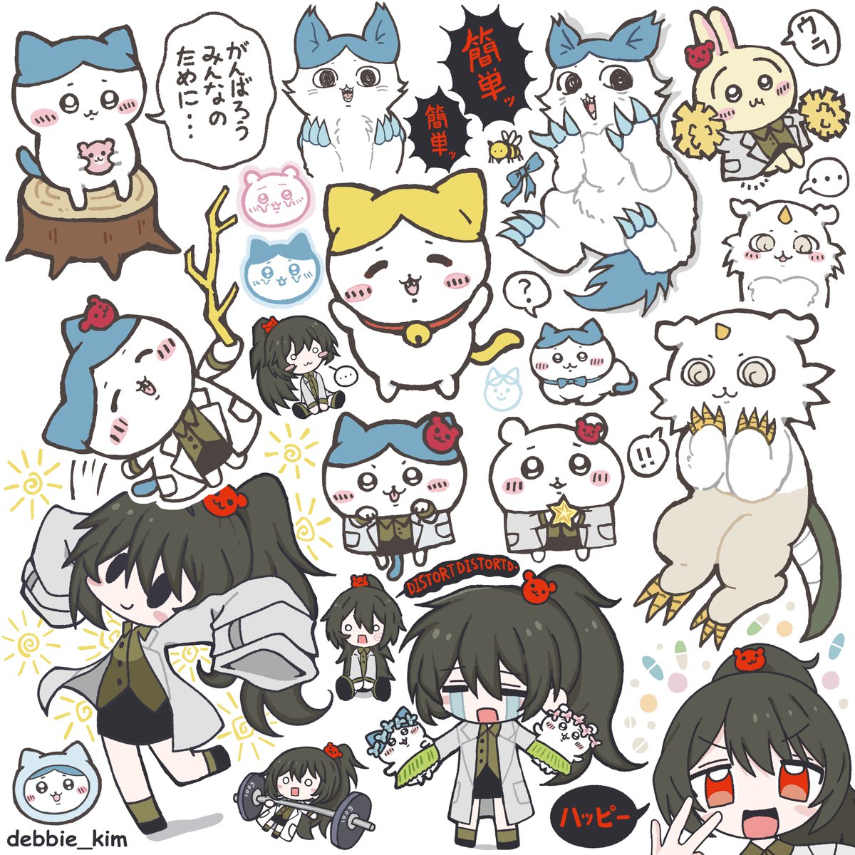 debbie_kim_c's tweet photo. Carmen &amp; Chiikawa

#ちいかわファンアート #LimbusCompany #LobotomyCorporation https://t.co/7T1GQvwRaa