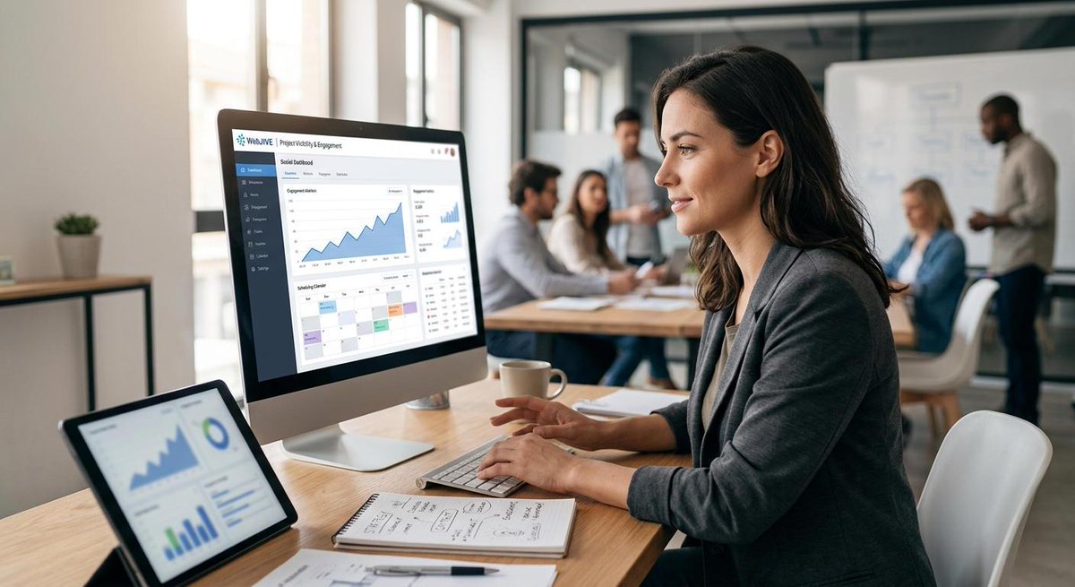 webjive's tweet photo. Sustainable growth starts when content meets multi-platform execution. WebJIVE aligns your social channels to build lasting community loyalty and drive real results. Elevate your strategy today. #WebJIVE #SocialMedia https://t.co/89l4dHbqcB