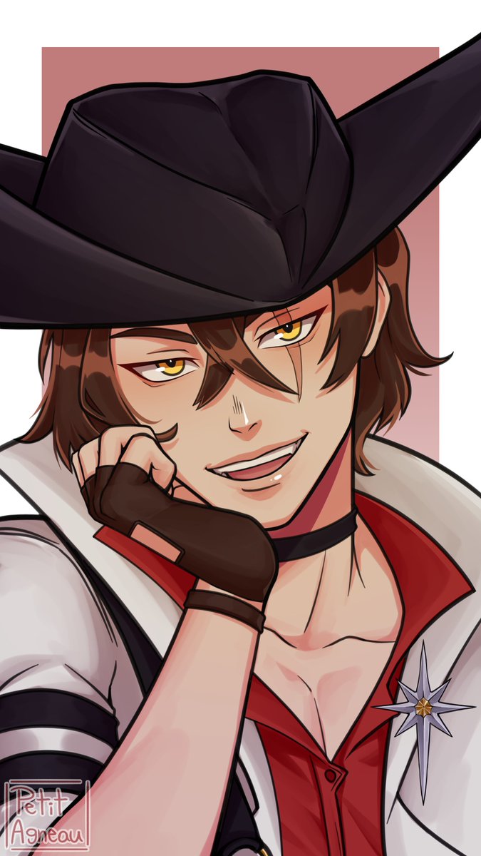 Kojidoshi's tweet photo. @_petalouda_ Let's throw the hat in the race!  It is spooky season after all.  Why not a little demon magic.~ https://t.co/jUd4wYkpIE