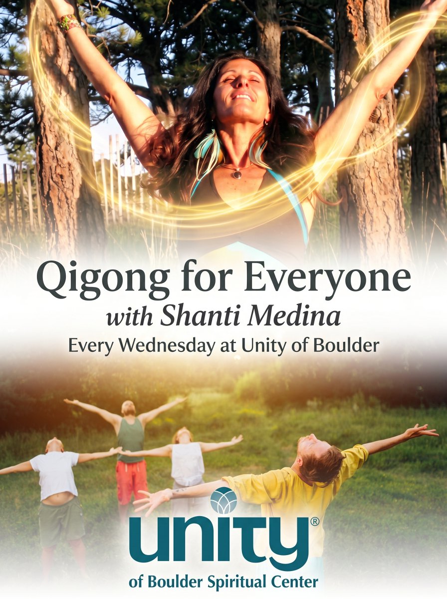 UnityBoulder's tweet photo. Balance your nervous system with Qigong. Shanti Medina leads this ancient healing practice every Wednesday from 11 AM to 12 PM at Unity of Boulder 2855 Folsom. All experience levels are welcome. How do you reset your energy during the week? Reply below https://t.co/GAyQIYYpwo