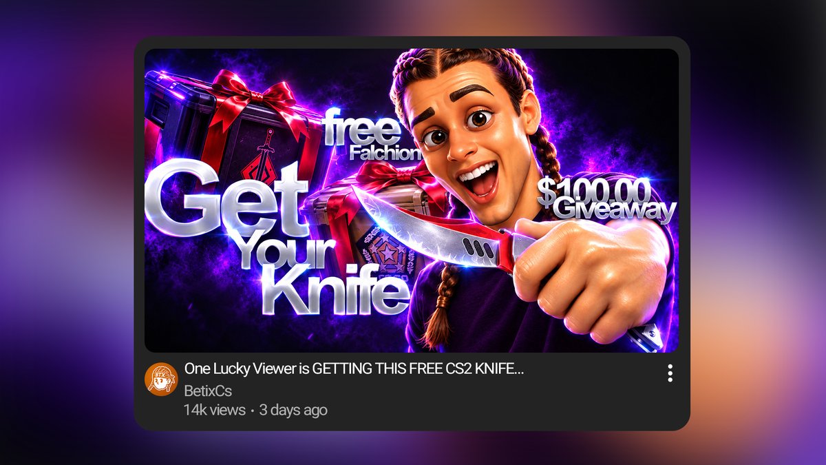 betixrewards's tweet photo. 🎁 $20 GIVEAWAY + $100 CS2 GIVEAWAY! 🔥

I’m giving away $20 right here on X 👀
And I’m also doing a $100 GIVEAWAY — you can find out how to join in my latest video! 🎥
HOW TO ENTER $20 GIVEAWAY:
✅ Follow @betixrewards
✅ Tag 2 friends
✅ Retweet this post 🔁
✅ Comment on my latest video 🎬https://t.co/JmyLhwsqKi

That’s it! Good luck everyone ❤️‍🔥
And don’t forget to check the video for the $100 GIVEAWAY 👀🔥