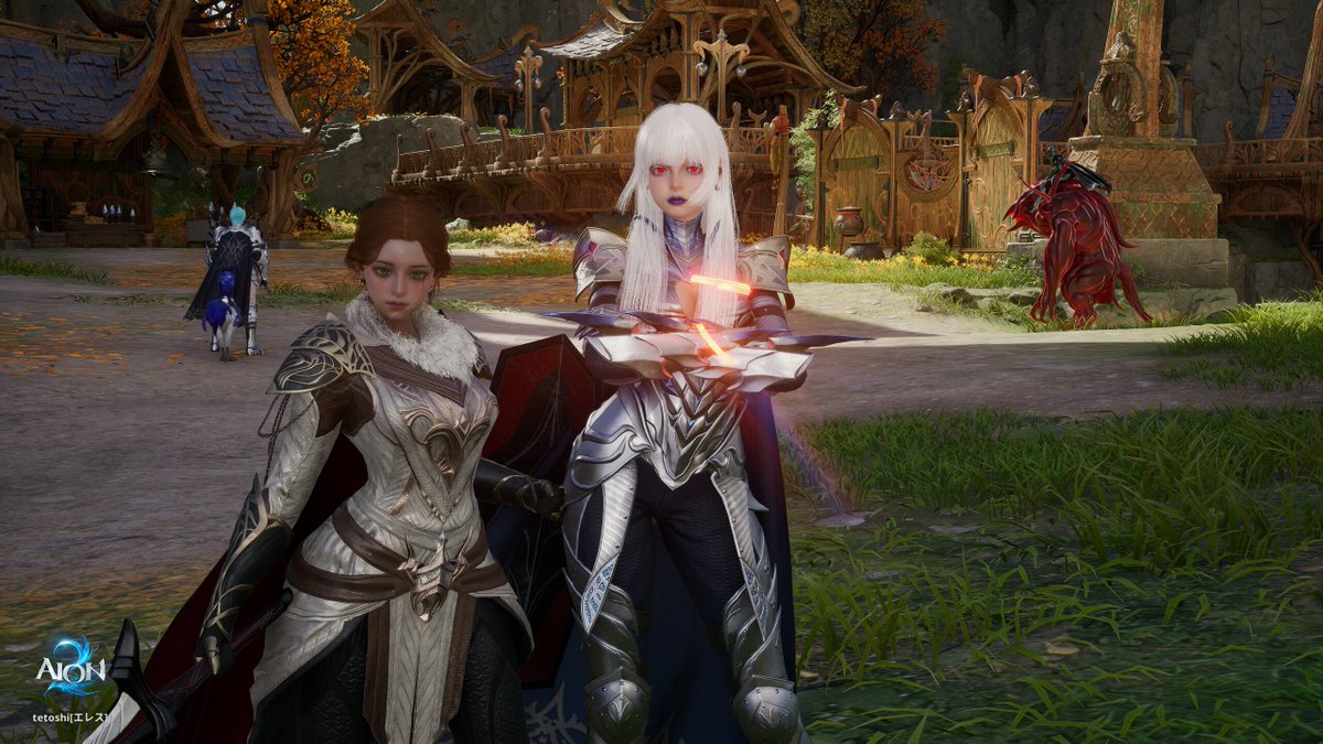 tts_dane's tweet photo. AION2一旦キャラクリだけ見ておくかと思ったはずが45レベになってたよ
ちなみにキャラクリはまだ適当にしか出来てない()

そして偶然にもクファさんに会った！同じ鯖とか奇跡すぎた✨
SSカメラが動かせなくて?全然上手に撮れない_(:ｪ｣ )_ https://t.co/B1vGAmkKgx