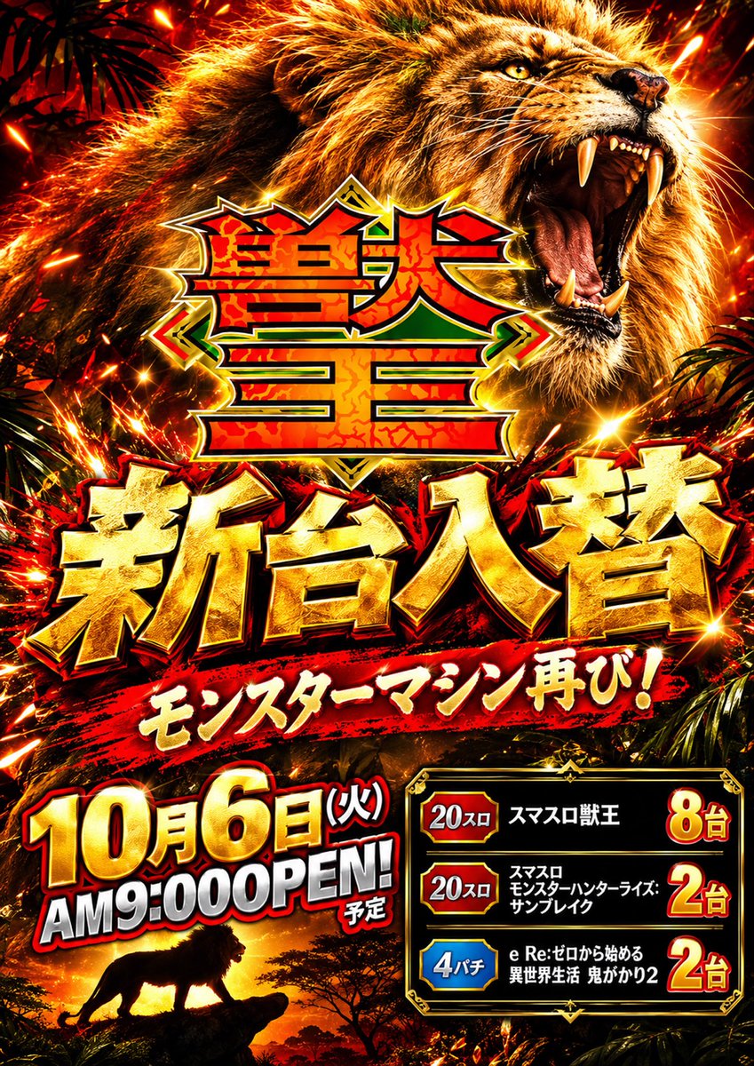 jumboaidu0000's tweet photo. #��ャンボ喜多方店
#新台導入 https://t.co/945o0LYMRy