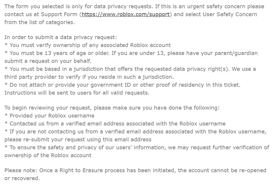 OnlyMochasAlt's tweet photo. I reuested an ROA and guess what.. They don't want to provide my Chat ID Evidence! As soon as I asked them why and for further instructions, they suddenly did not want to respond to me. 🥲 #Roblox #Robloxsupport @DavidBaszucki @KreekCraft https://t.co/o78P8vTgfl