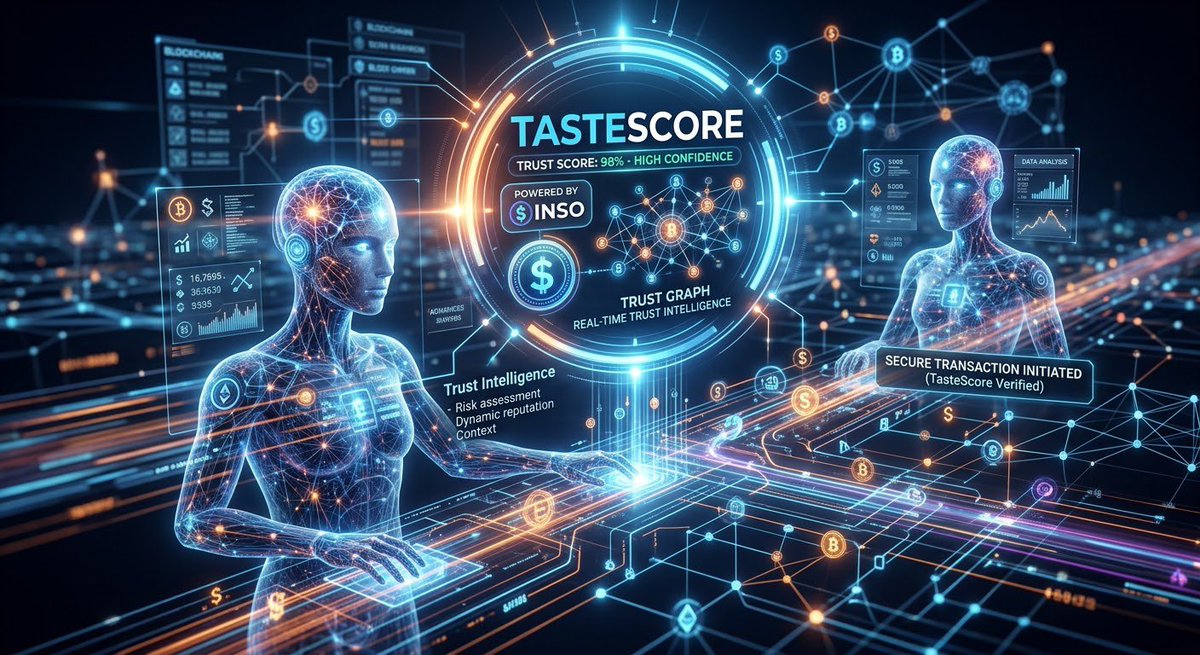 abiola_osuolale's tweet photo. Giving AI agents the ability to transact is only half the solution. The real breakthrough is helping them know when a transaction should happen. TasteScore brings real-time trust intelligence into that decision, powered by $INSO.

#TasteScore #AIAgents #TrustGraph https://t.co/JTXkocIVG9