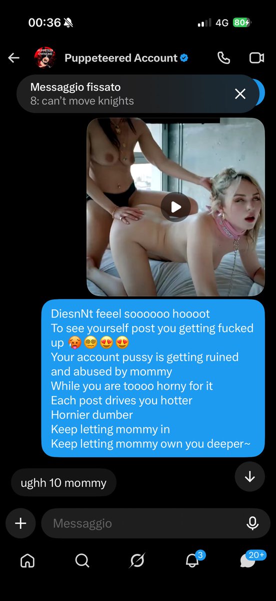 CiaranD364530's tweet photo. I had to give a 10… @Puppeteer_rp fucking my mind my pieces my account and my wallet together was too hot to resist… and now I lost my queen 😵‍💫

#chess #findom #accountplay #passwordplay #techdom #fd #wankchat #paypig #femdom #hypno #cuck #denial #censors #catfish #spiral https://t.co/zJYEvKNMjo