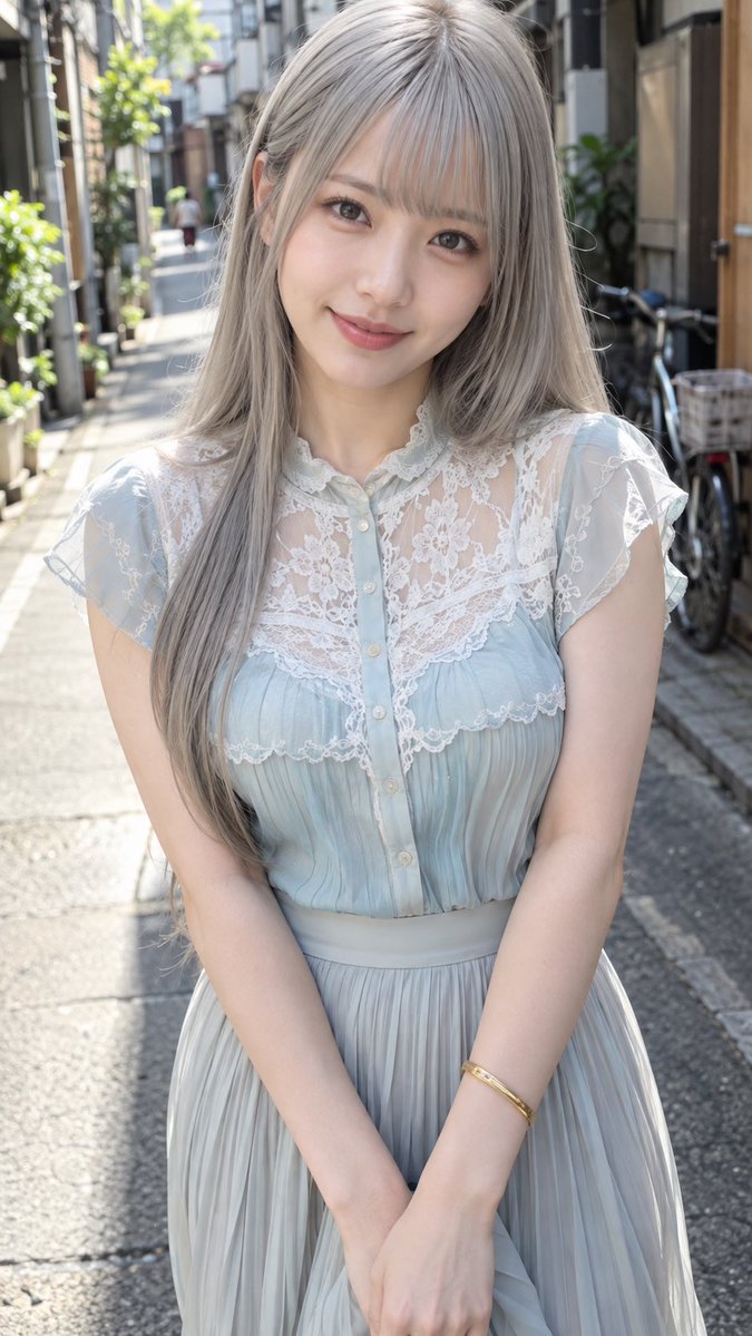 blank_aitalent's tweet photo. 激萌ストリートスナップ Vol.08
#AIart #Streetsnap
 
都会の裏道で出会った素敵な女性🫰

冬奈(ふゆな)さん　/ 社長令嬢

今でこそ父の庇護を受けてますけど、
いつかは全社員を真っ直ぐに見つめて
協力して責任を果たせる人になりたいわ。それが出来て初めて名に恥じぬ生き方ができるの。
ただ、私の場合は、責任が少し特殊なだけ。