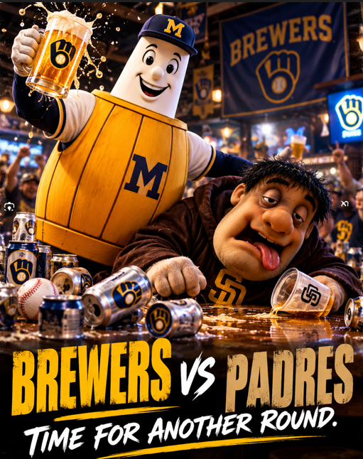 scoutsan815's tweet photo. NLDS GAME 3 PICK: BREWERS 🍺🧹
MIL @ SD | 9:30 ET / 6:30 PT
Petco Park
Dustin May vs Nick Pivetta
Brewers going for the sweep. https://t.co/2oPQN6o32B