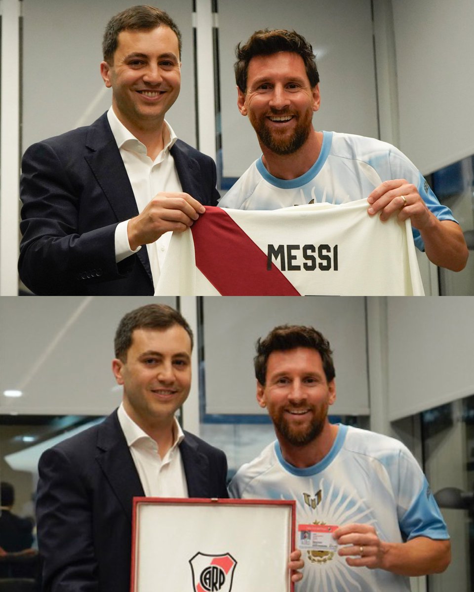 maxpugliese92's tweet photo. MESSI ES SOCIO HONORARIO DE RIVER PLATE 🤍❤️🤍✍🏻 https://t.co/Jim8BfPHrm